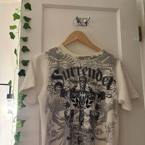 Chemistry Cream Tee with Black Graphic